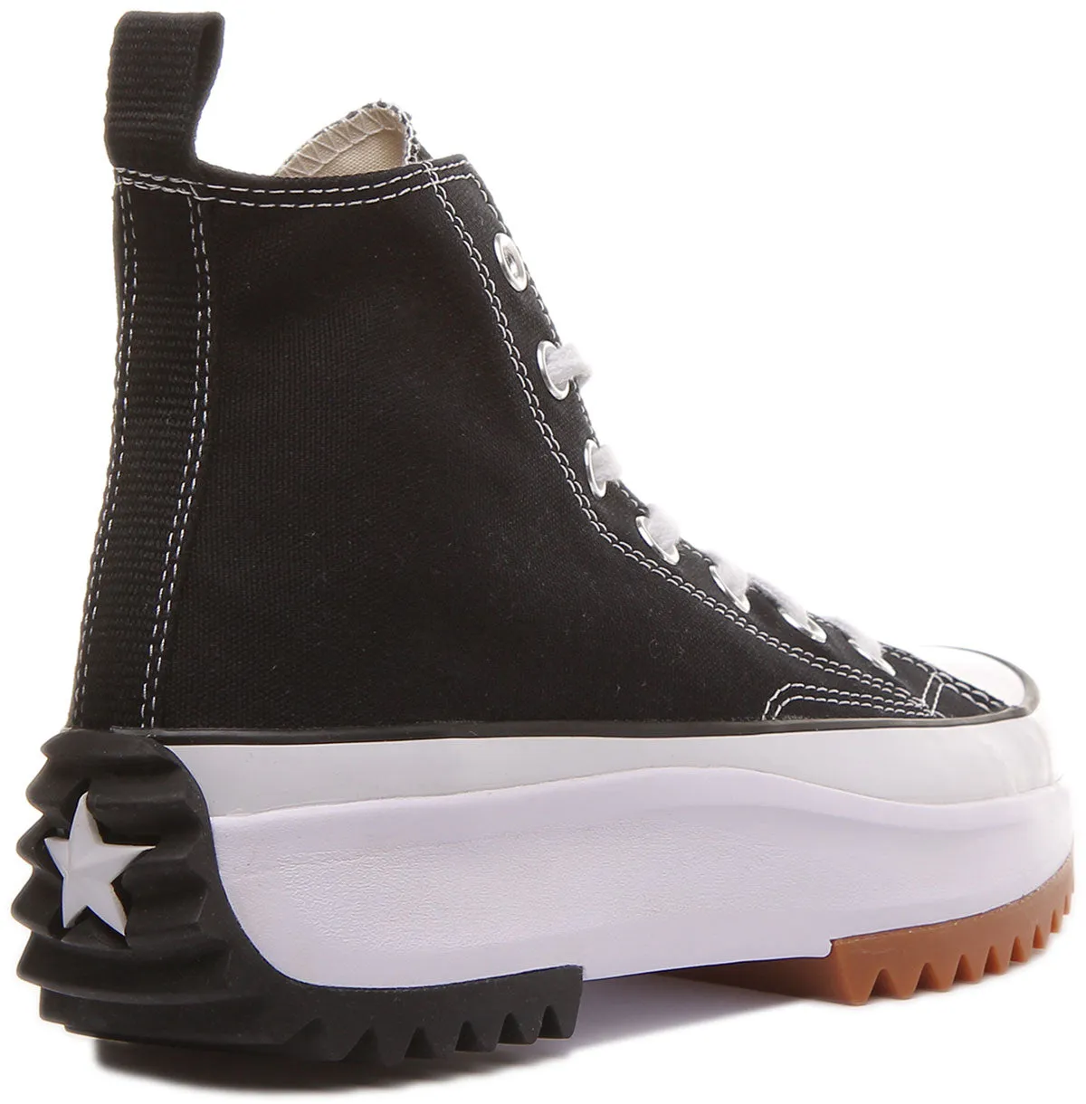 Converse 166800C All Star Hike Hi Noir Blanc pour Femme Chaussures Converse