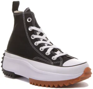 Converse 166800C All Star Hike Hi Noir Blanc pour Femme Chaussures Converse