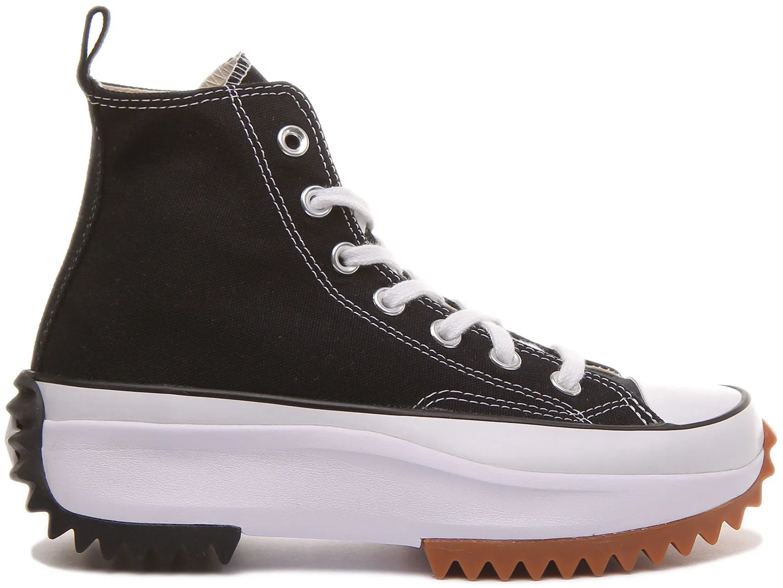 Converse 166800C All Star Hike Hi Noir Blanc pour Femme Chaussures Converse