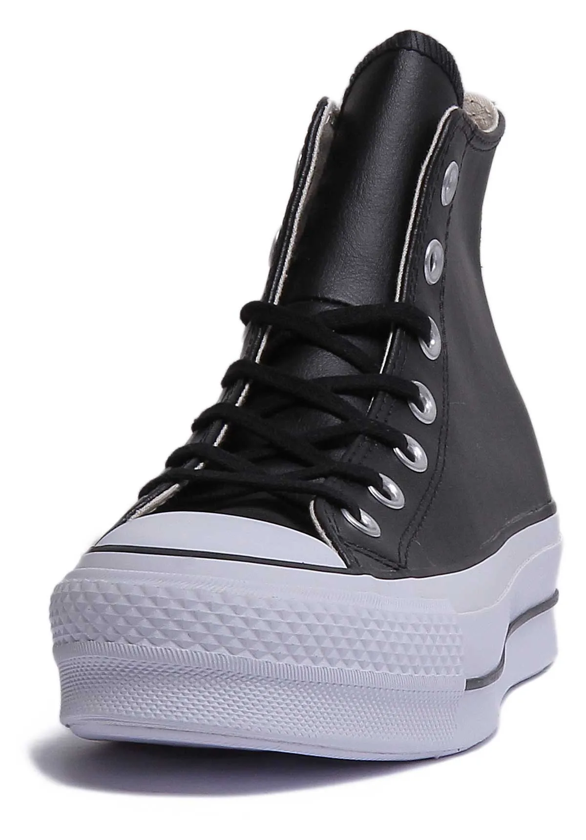 Converse 561675C CT All Star Hi Plateforme Entraîneur En Noir Blanc Pour Femmes Chaussures Converse