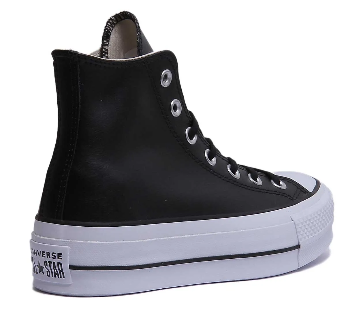 Converse 561675C CT All Star Hi Plateforme Entraîneur En Noir Blanc Pour Femmes Chaussures Converse