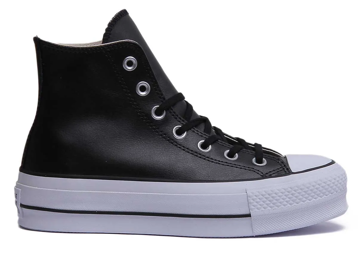 Converse 561675C CT All Star Hi Plateforme Entraîneur En Noir Blanc Pour Femmes Chaussures Converse