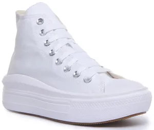 Converse 568498C CT All Star Hi Trainer en Blanc Noir Pour Femme Chaussures Converse