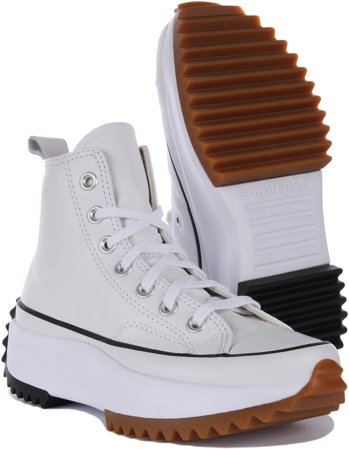 Converse A04293C en cuir blanc avec semelle gomme Converse