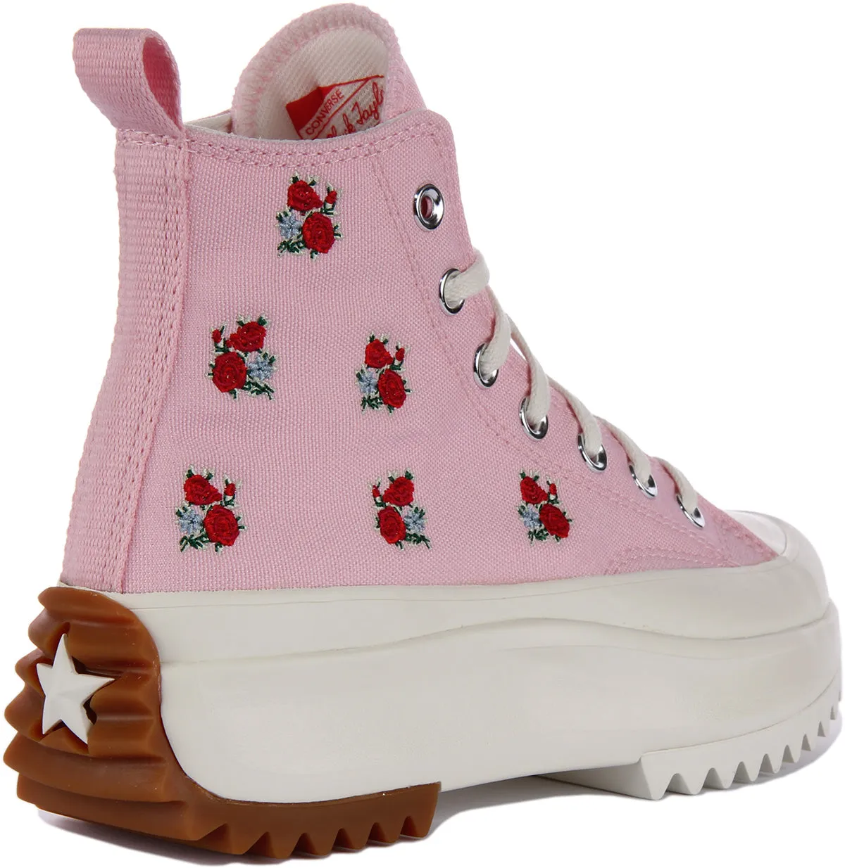 Converse Run Star Hike A05192C En Cœurs Roses dans des Chaussures Converse Roses