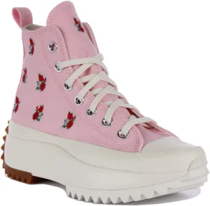 Converse Run Star Hike A05192C En Cœurs Roses dans des Chaussures Converse Roses