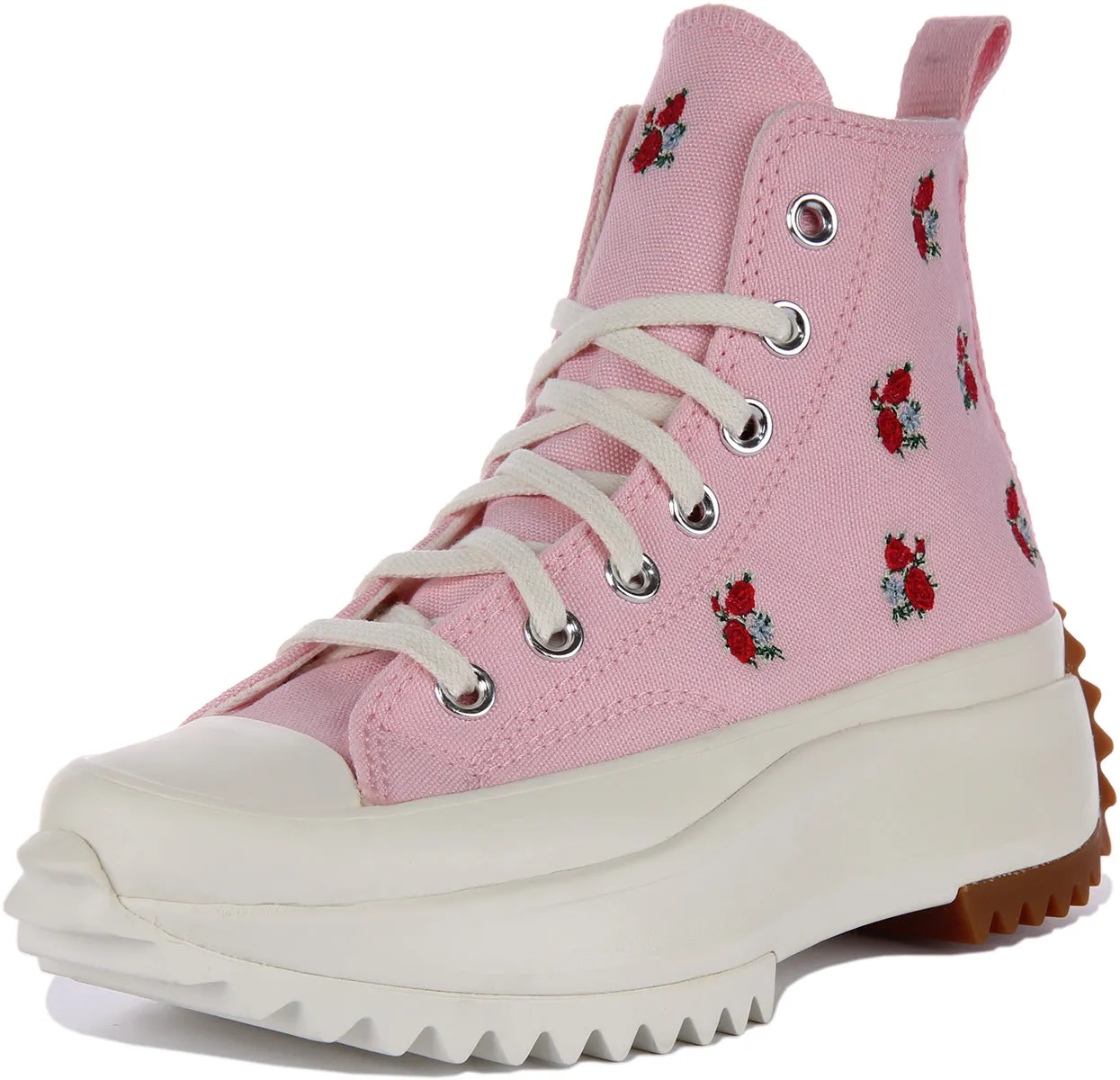 Converse Run Star Hike A05192C En Cœurs Roses dans des Chaussures Converse Roses