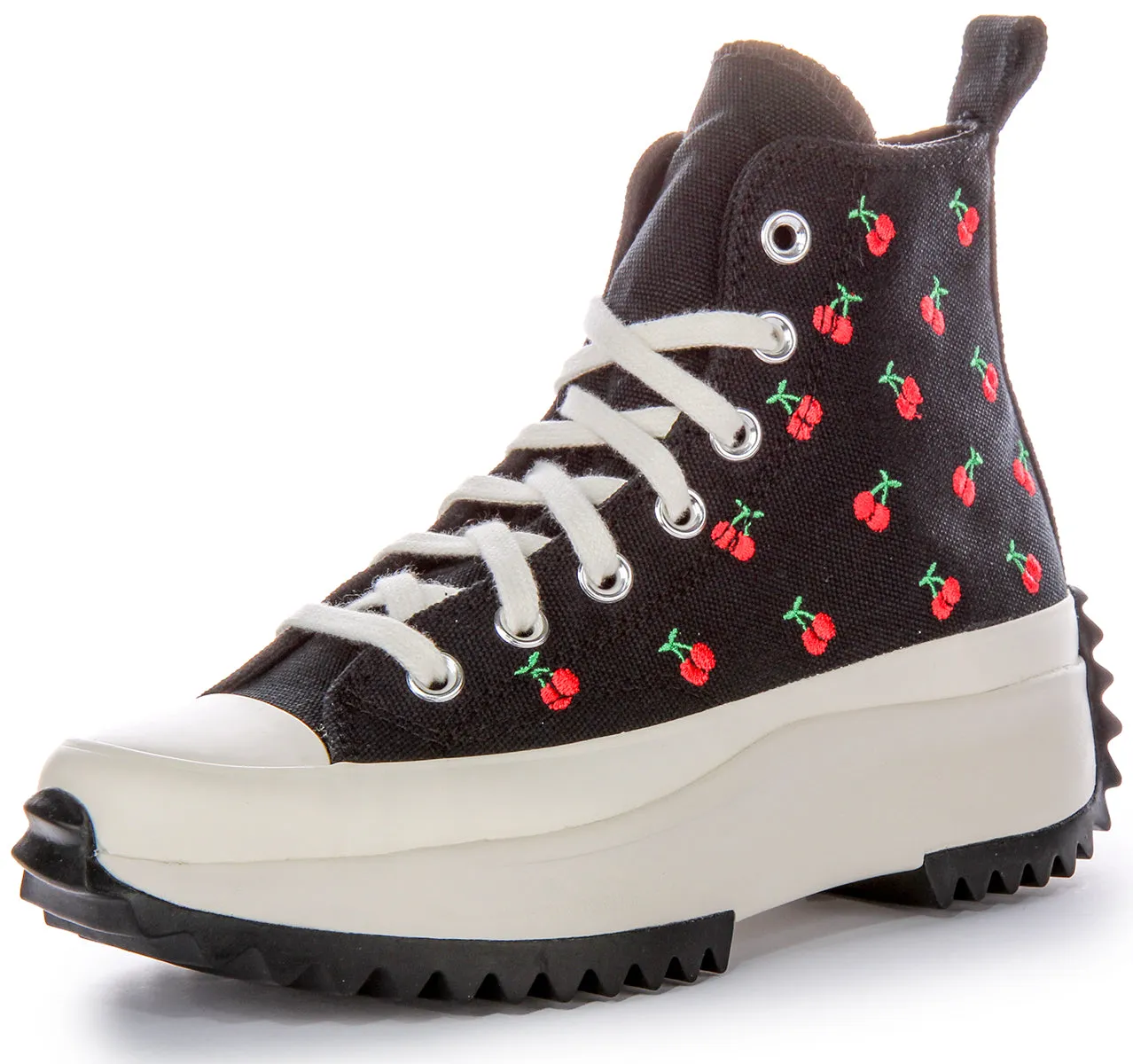 Chaussures Converse RunStar Hike A08113C en Noir Cerises Rouges