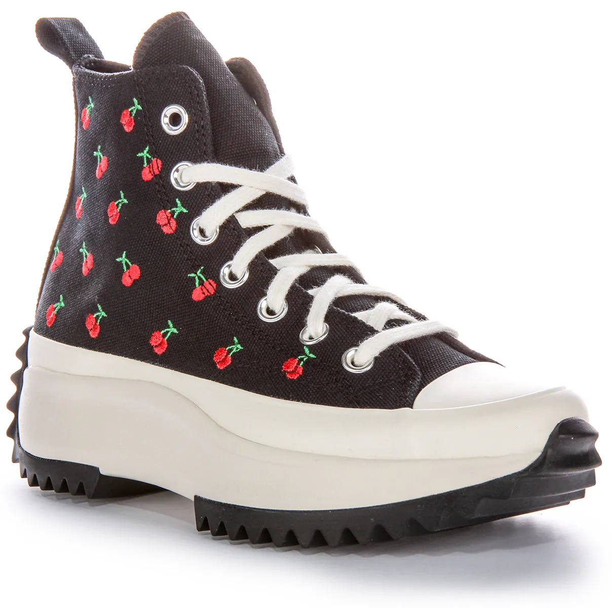 Chaussures Converse RunStar Hike A08113C en Noir Cerises Rouges