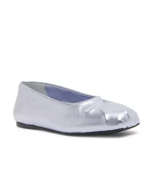 Ballerines métallisées Dancer en bleu clair