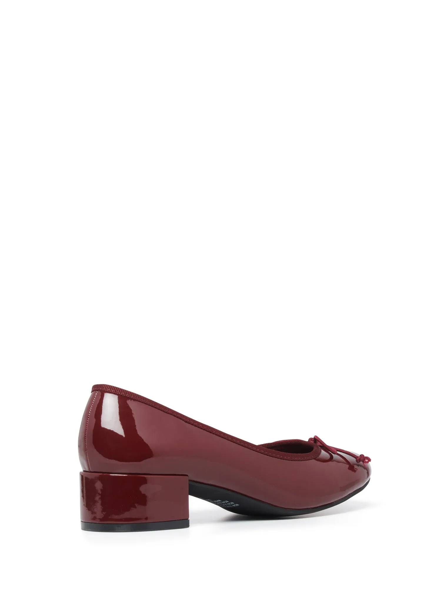 Diana Ballet Talon Cerise Verni