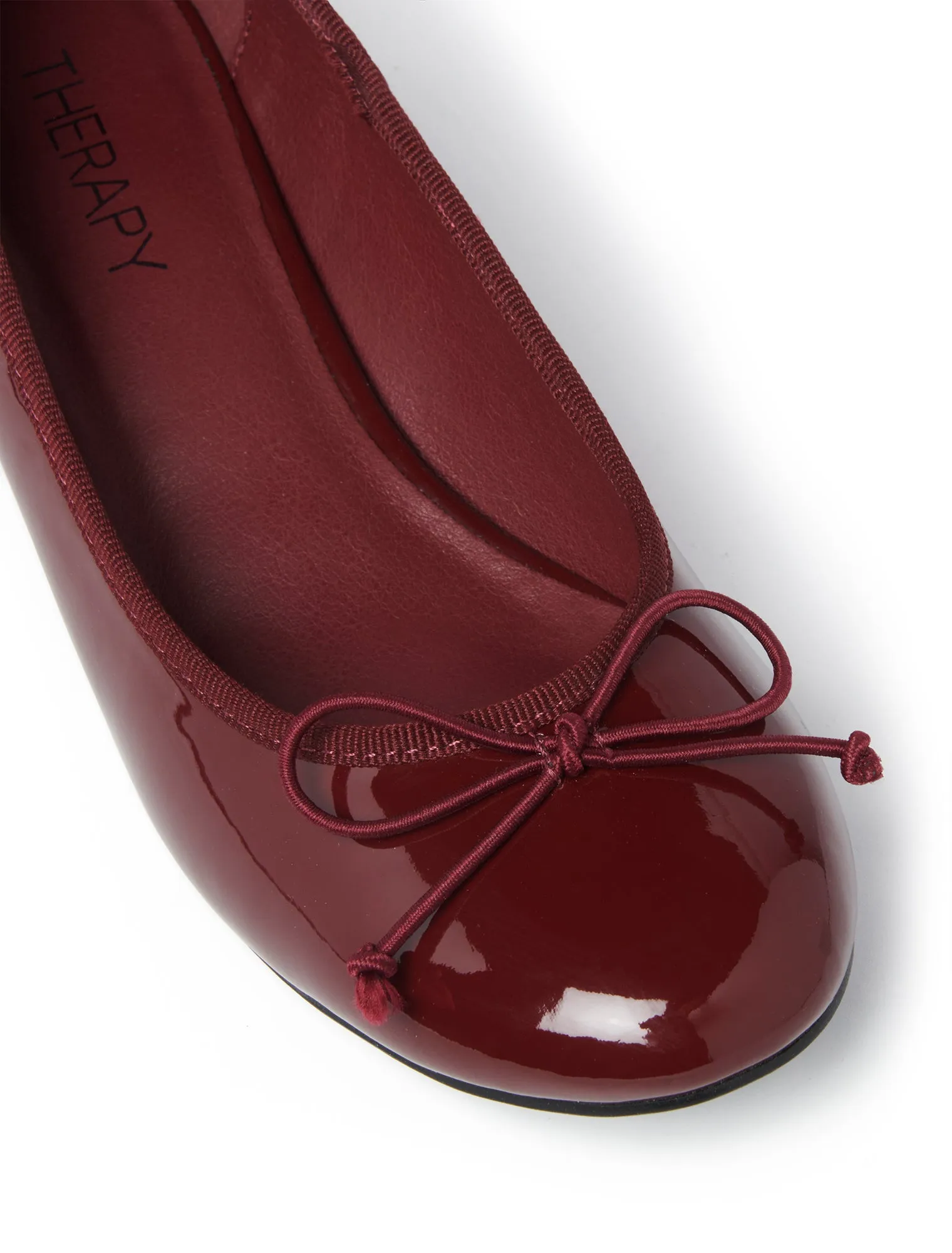 Diana Ballet Talon Cerise Verni