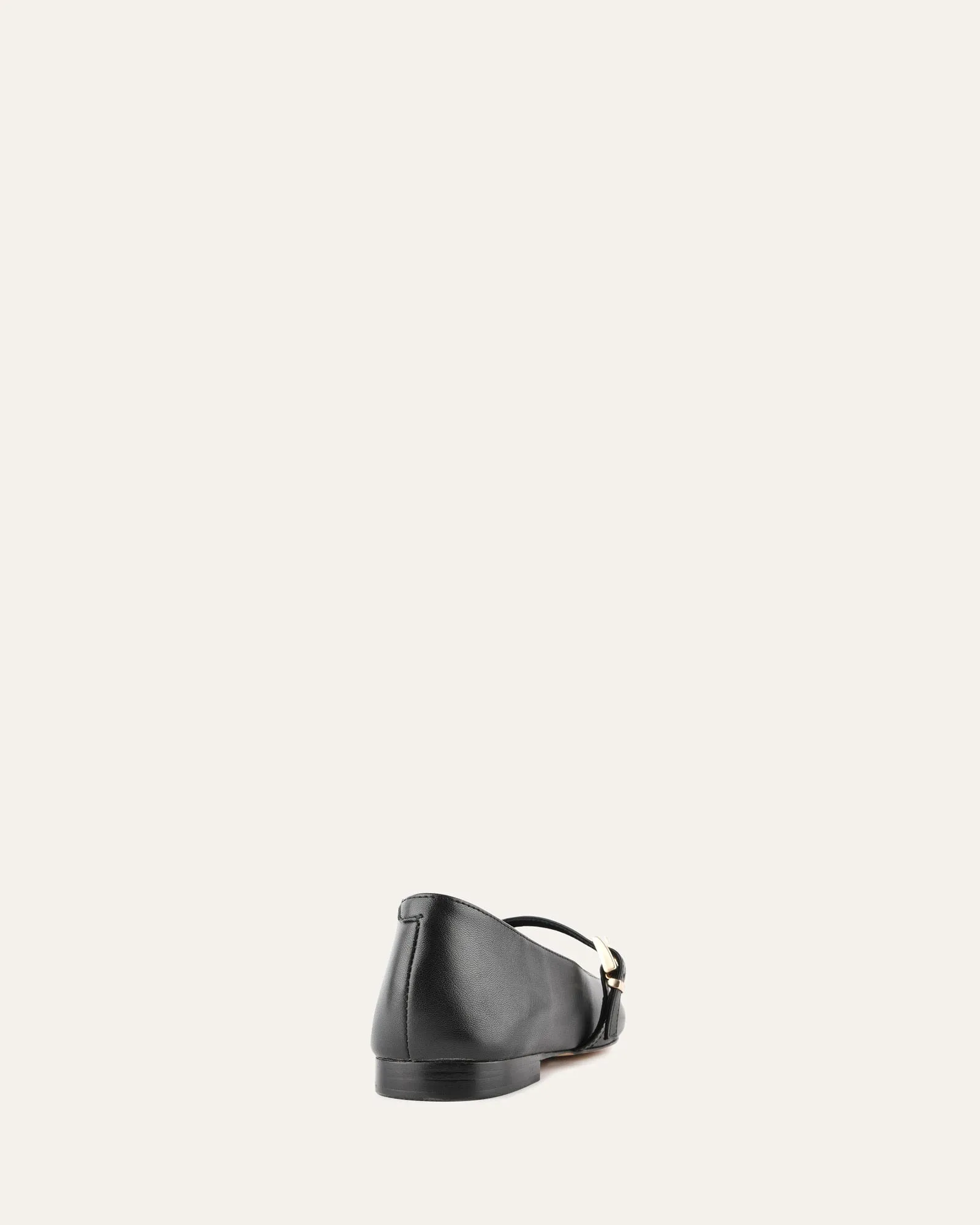 DILARIA ROBE BALLERINES CUIR NOIR