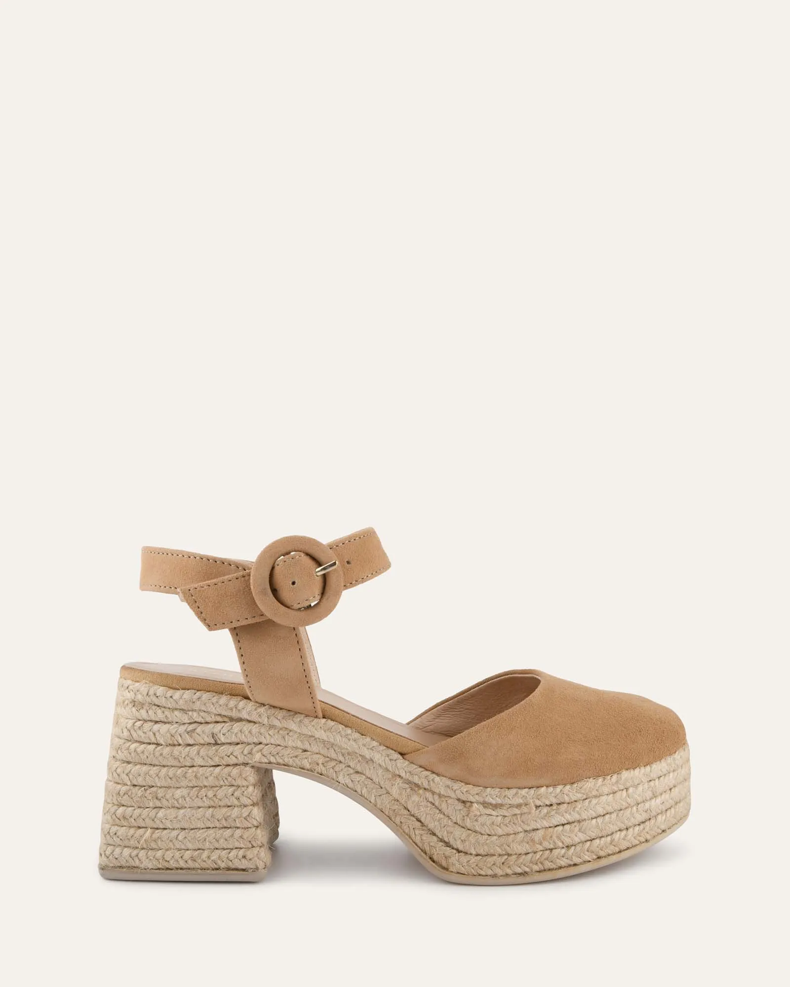 DINA ESCARPINS À TALONS HAUTS EN DAIM TAUPE CLAIR