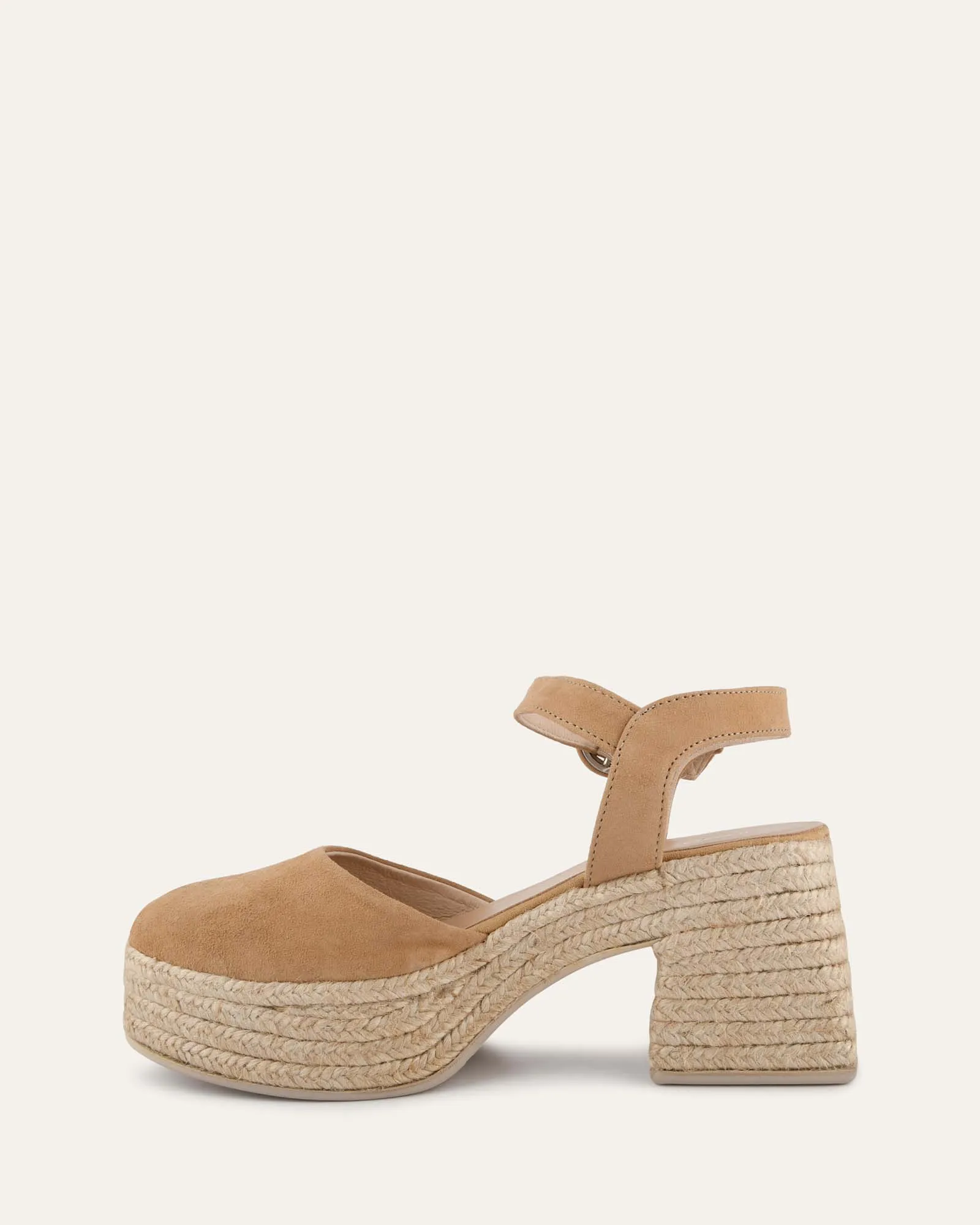 DINA ESCARPINS À TALONS HAUTS EN DAIM TAUPE CLAIR