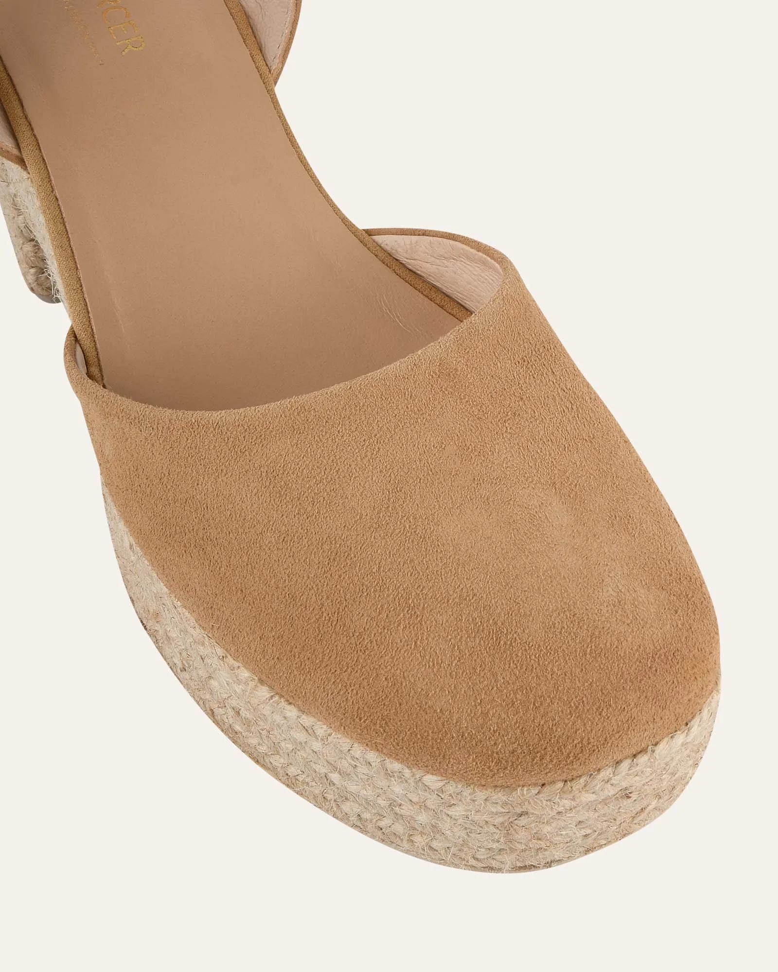 DINA ESCARPINS À TALONS HAUTS EN DAIM TAUPE CLAIR