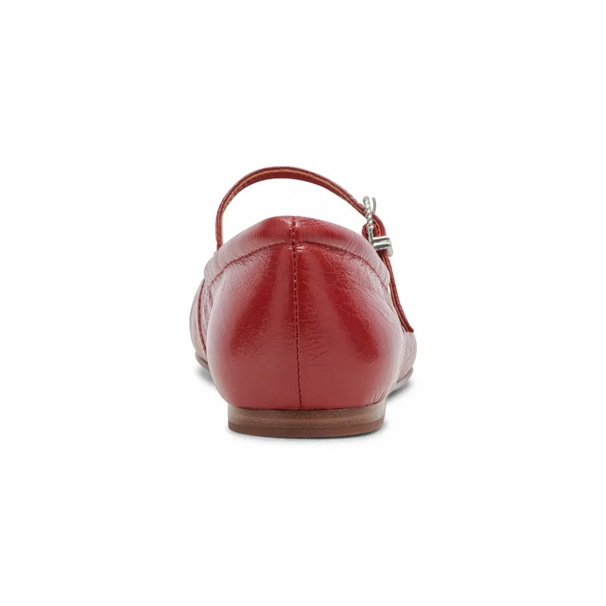 Dolce Vita Ballerines Reyes pour Femme en Cuir Verni Froissé Rouge