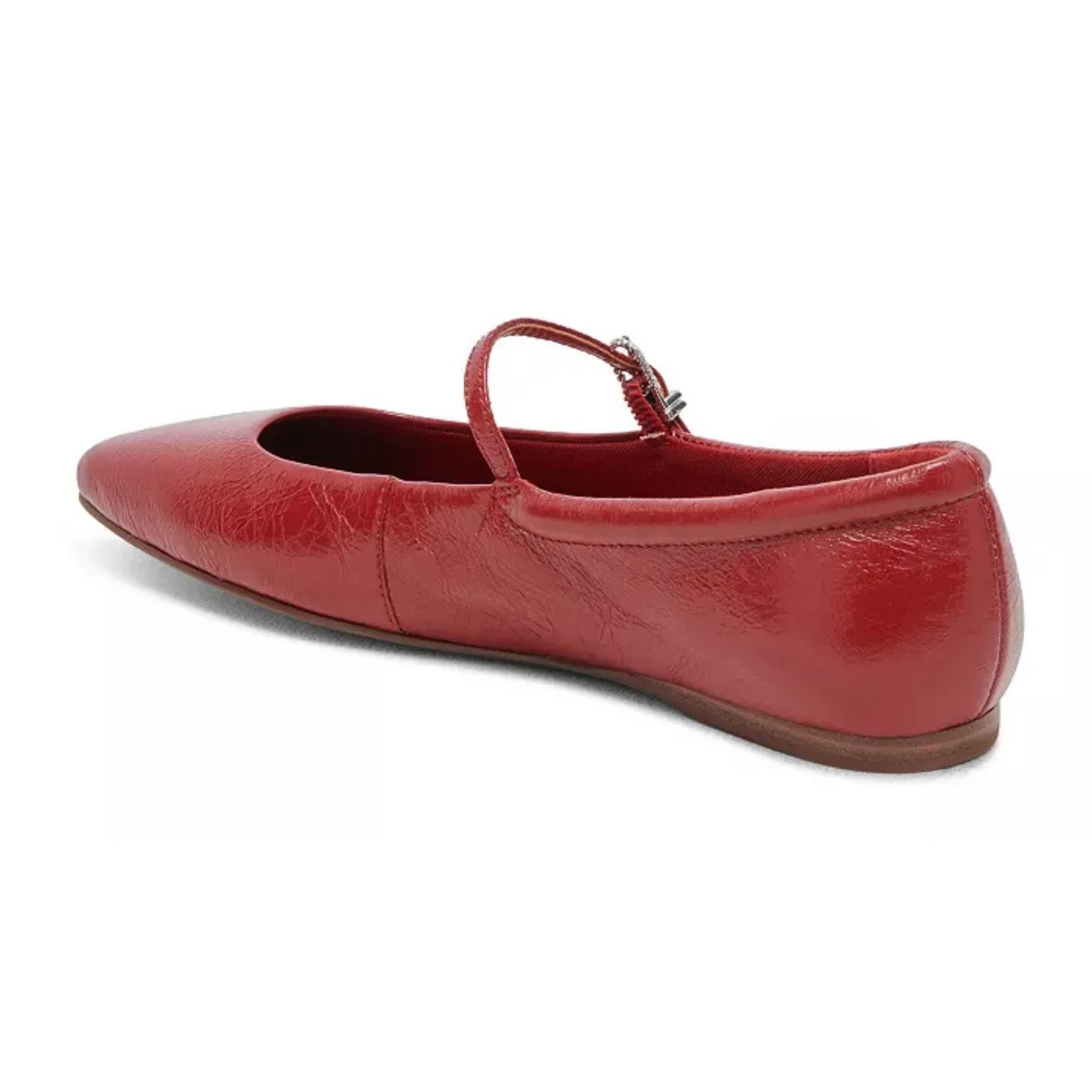 Dolce Vita Ballerines Reyes pour Femme en Cuir Verni Froissé Rouge