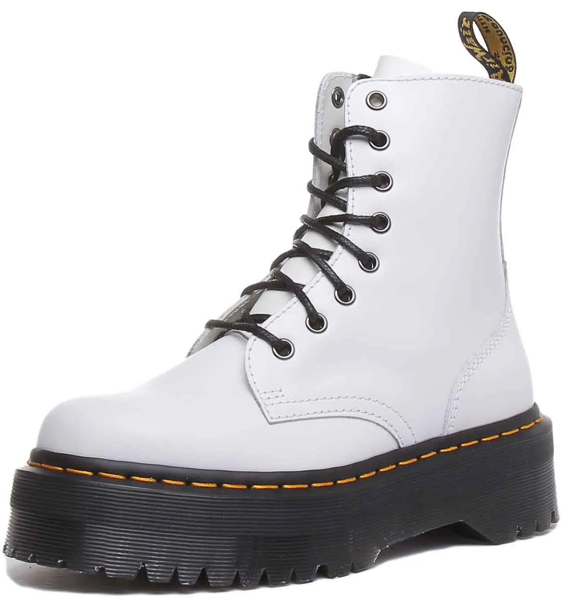 Dr Martens Jadon Lisse En Blanc Chaussures Dr Martens