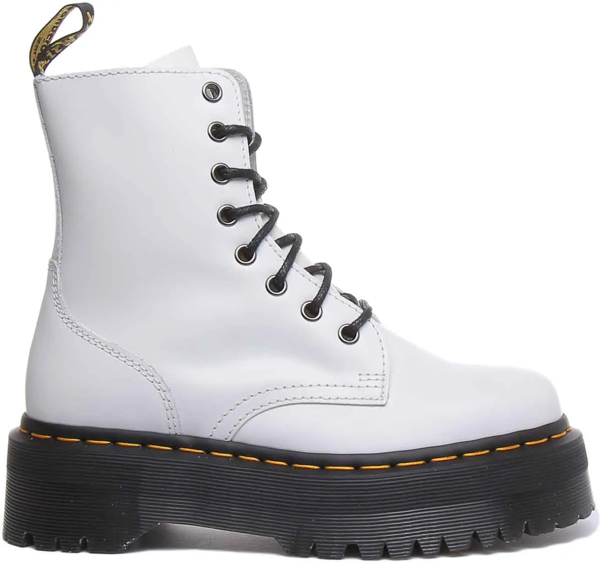 Dr Martens Jadon Lisse En Blanc Chaussures Dr Martens
