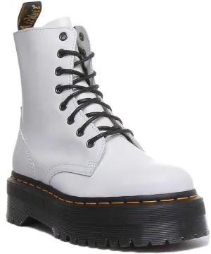 Dr Martens Jadon Lisse En Blanc Chaussures Dr Martens