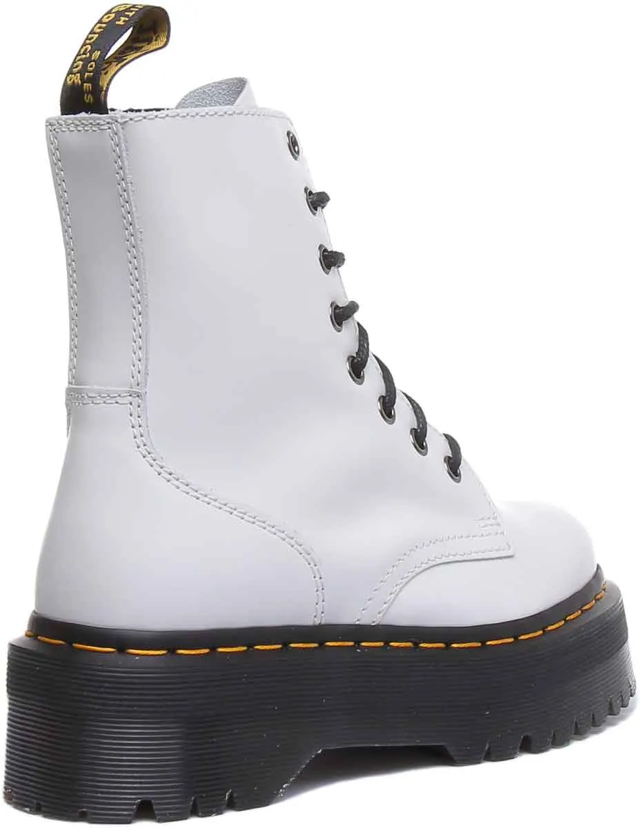 Dr Martens Jadon Lisse En Blanc Chaussures Dr Martens