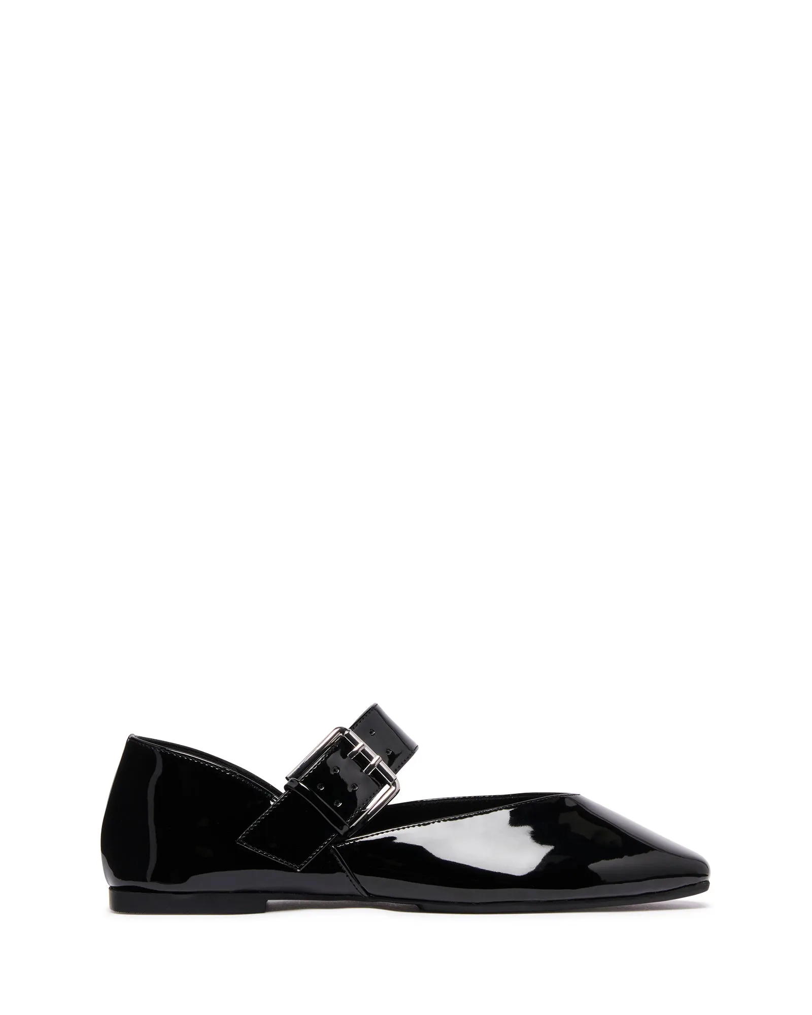 Erinn Ballerine Noir Vernis