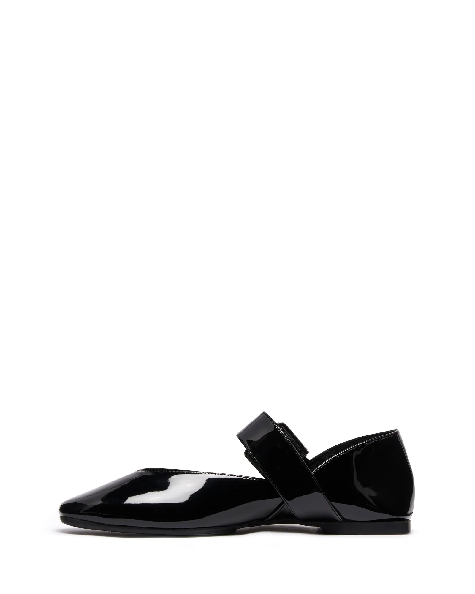 Erinn Ballerine Noir Vernis