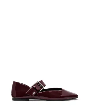 Erinn Ballerine Bordeaux Vernis