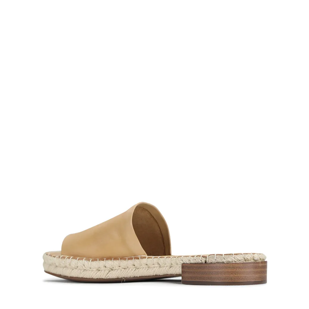 ESPADRILLE EN CUIR ESP À ENFILER
