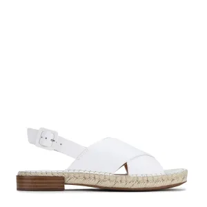 ESPEL SANDALE ESPADRILLE À LACETS EN CUIR