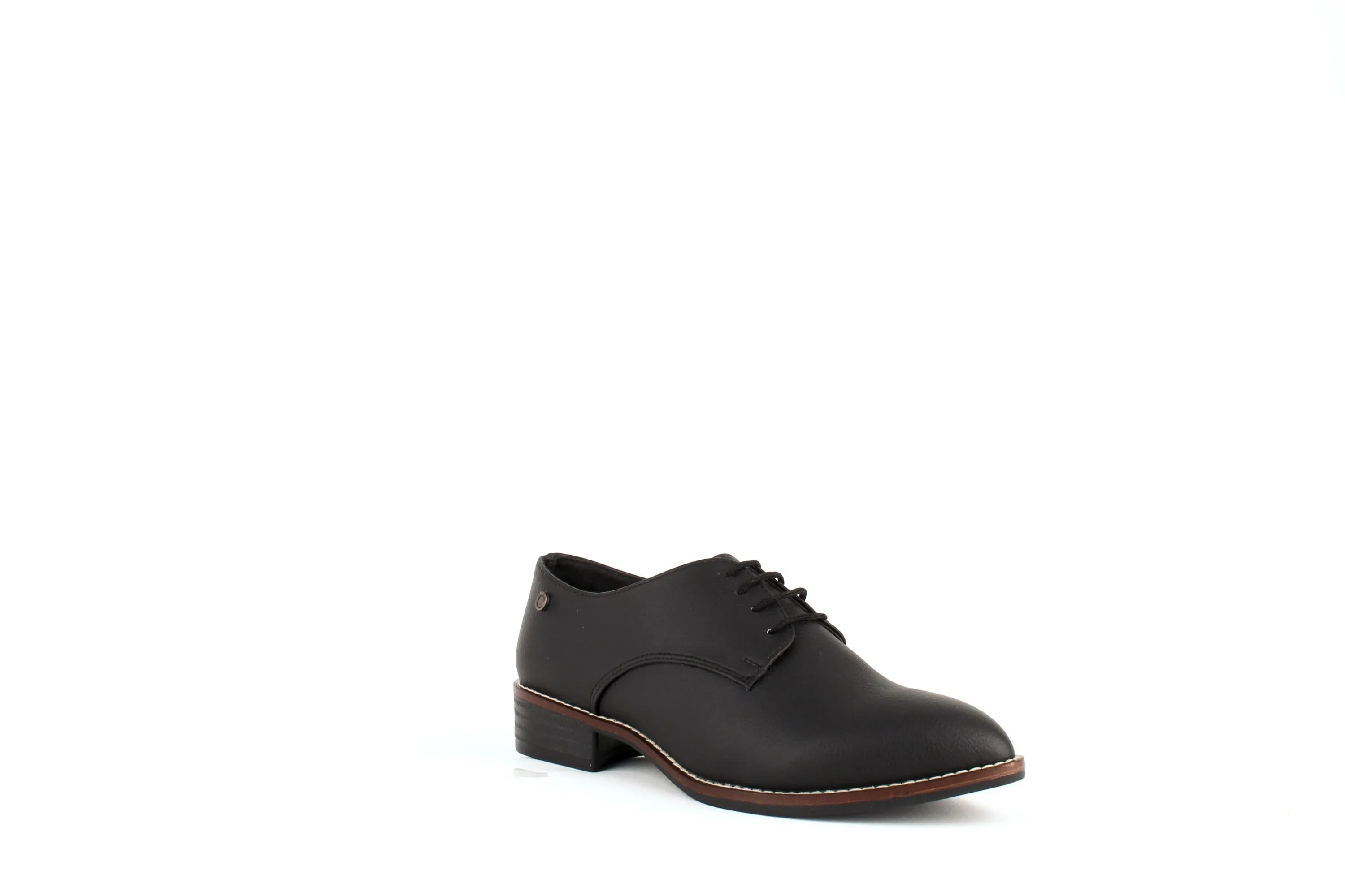 Chaussure Derby Vegan en Cuir de Cactus Esther Desserto® | Noir