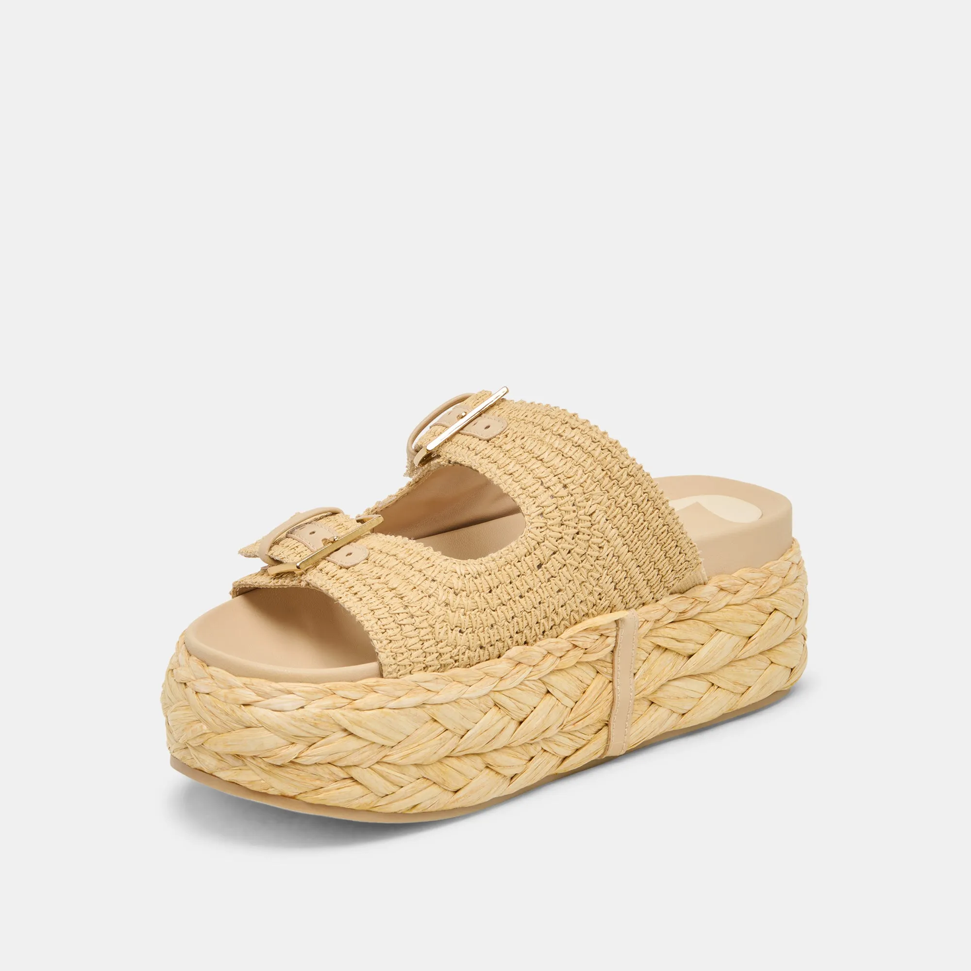 SANDALES FALYN LT NATUREL TISSÉ RAFIA
