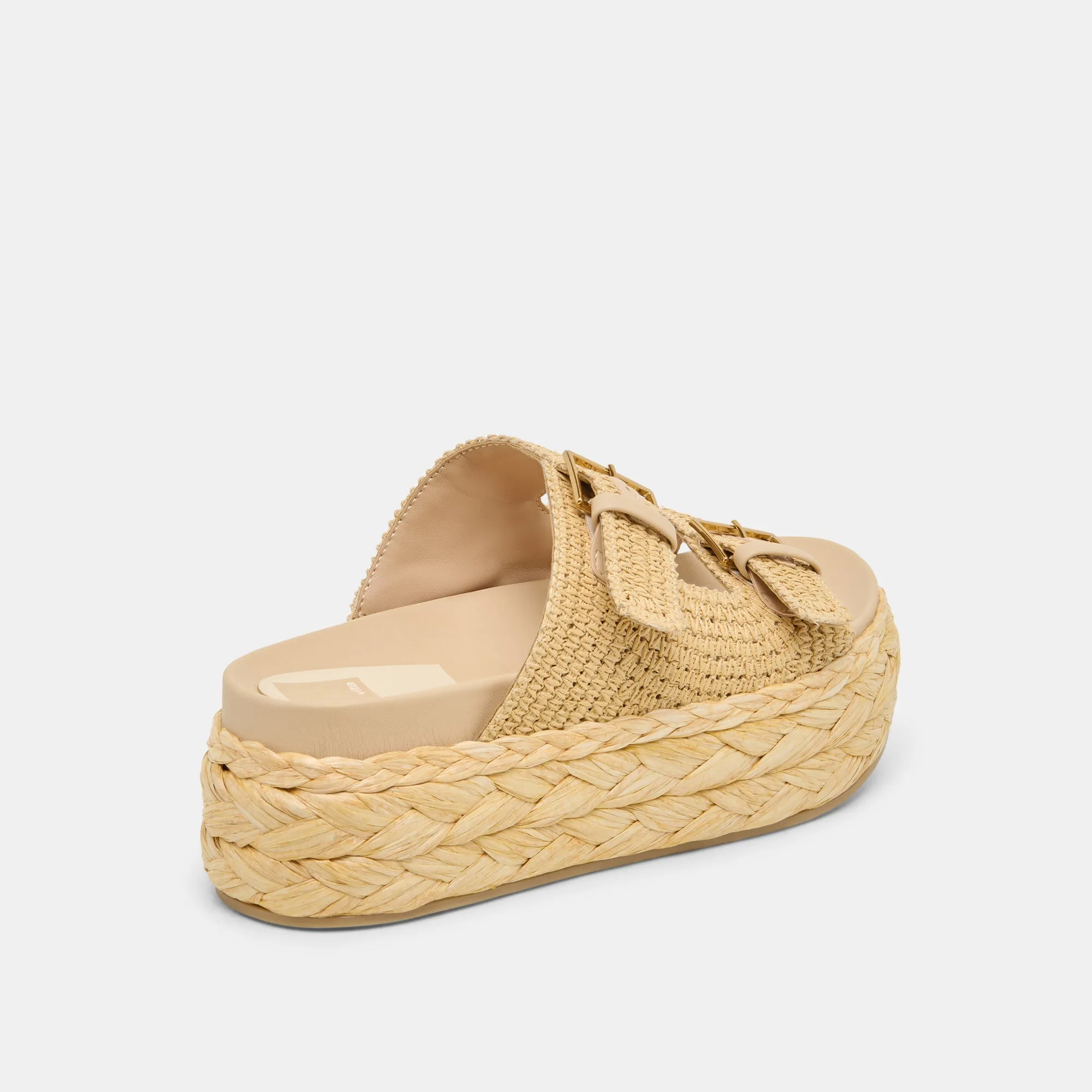 SANDALES FALYN LT NATUREL TISSÉ RAFIA