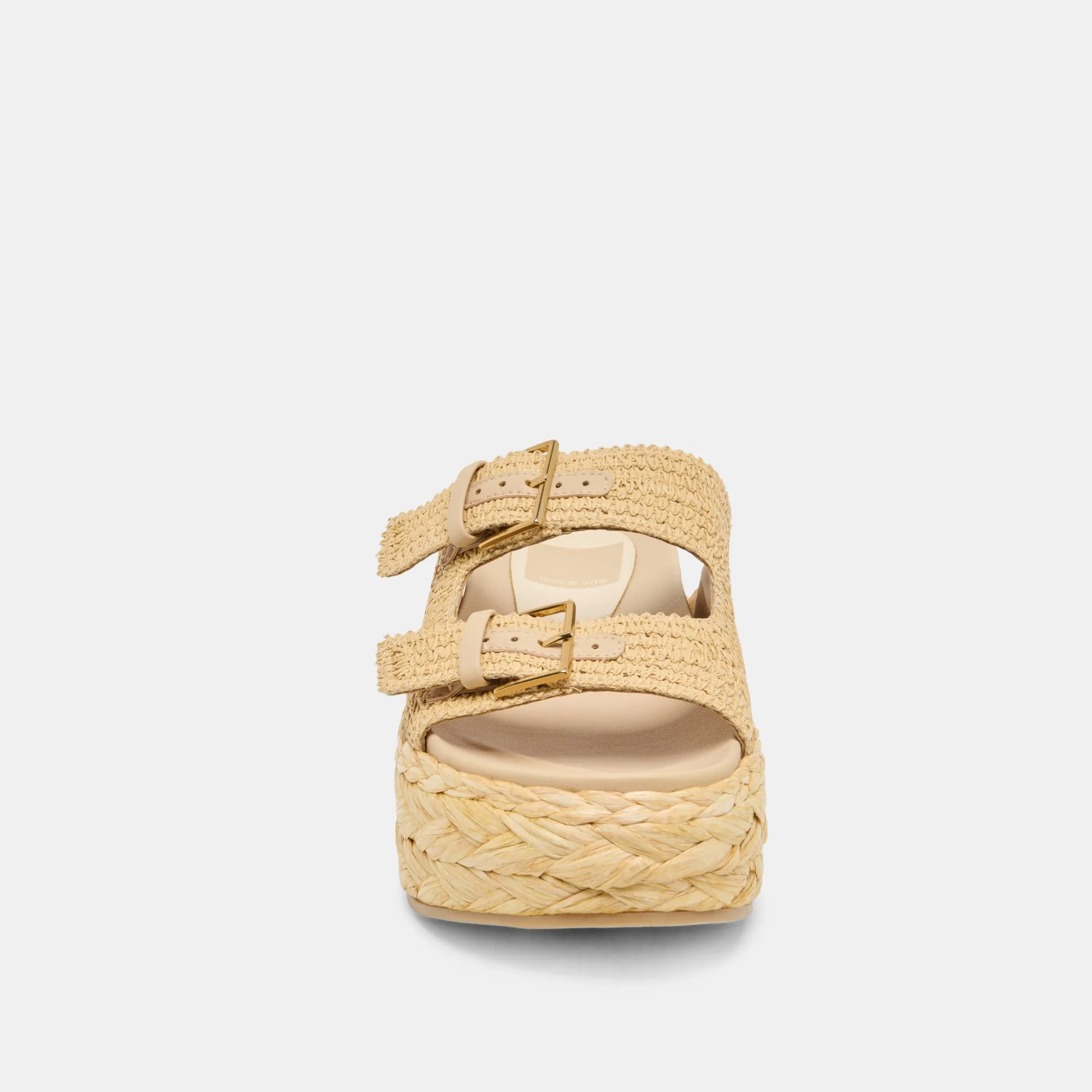 SANDALES FALYN LT NATUREL TISSÉ RAFIA