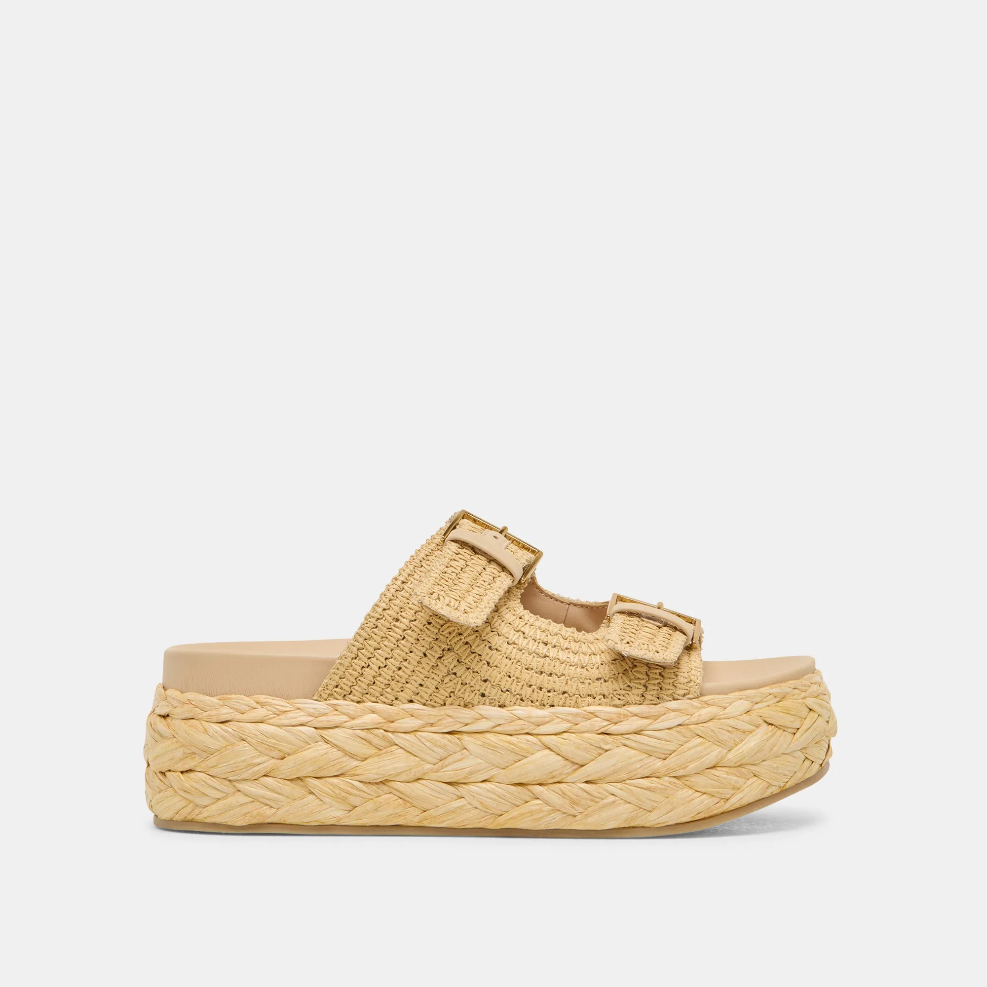 SANDALES FALYN LT NATUREL TISSÉ RAFIA