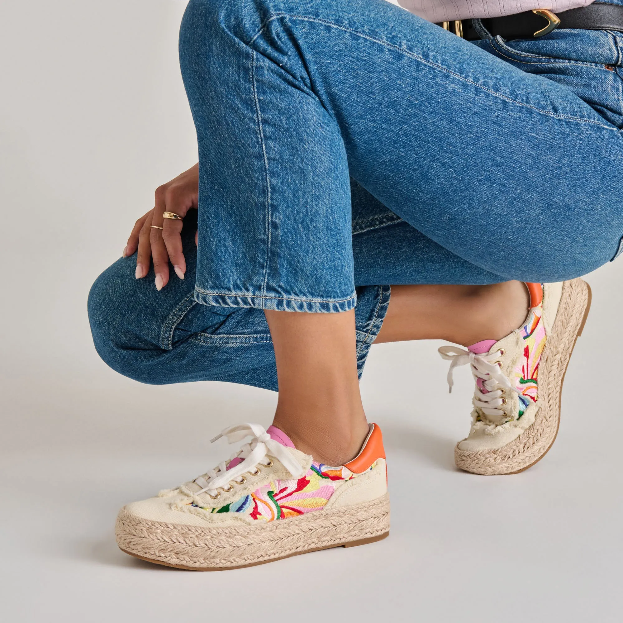 FREDY SNEAKERS FLORAL MULTI TOILE