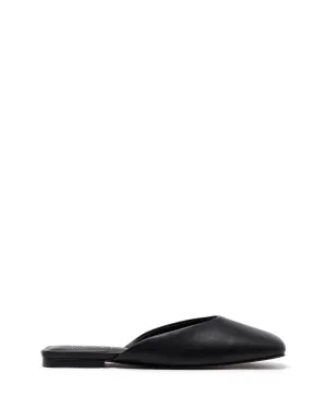 Gabbi Ballerine Noir Lisse