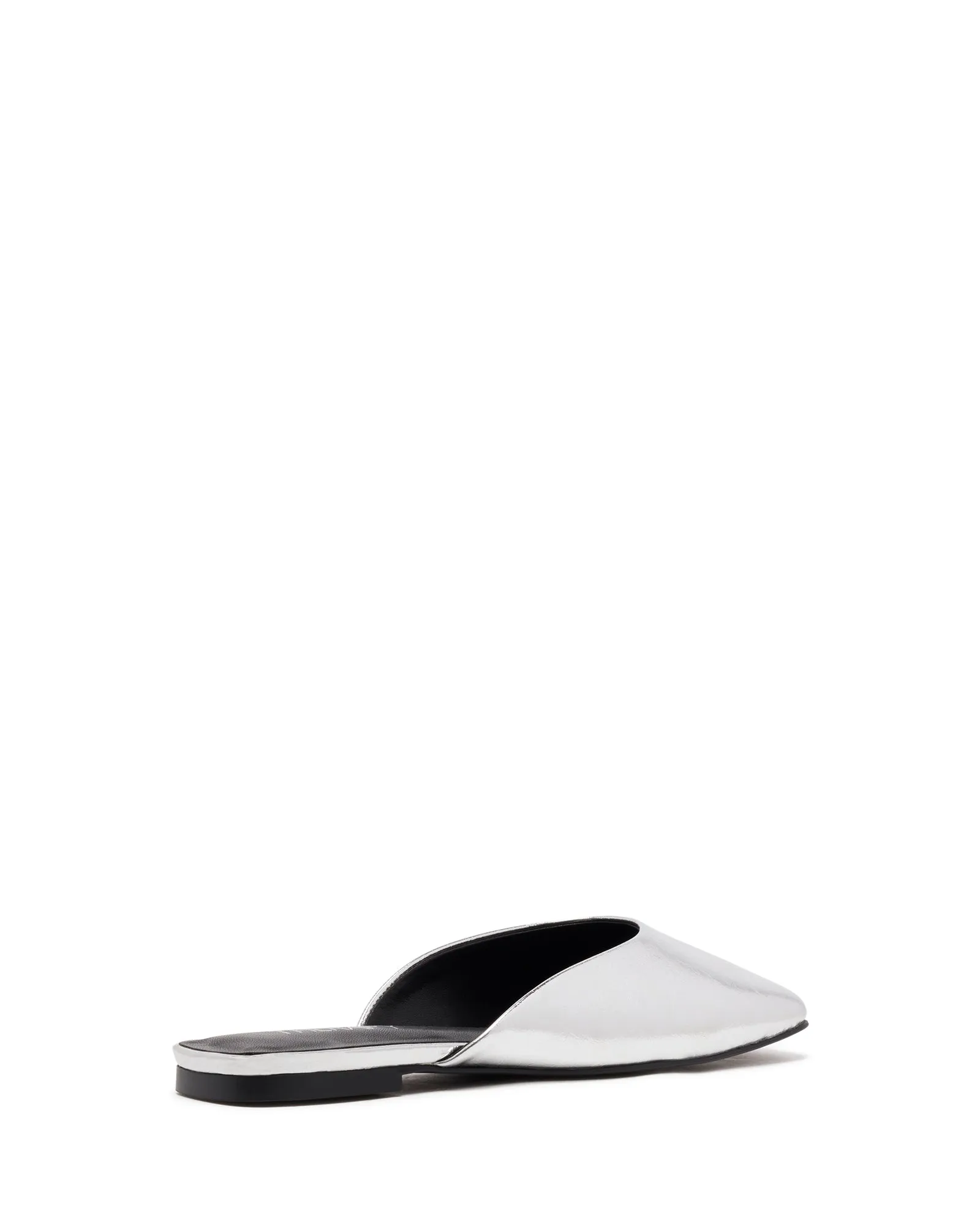 Gabbi Ballerine Argent Métallisé Froissé