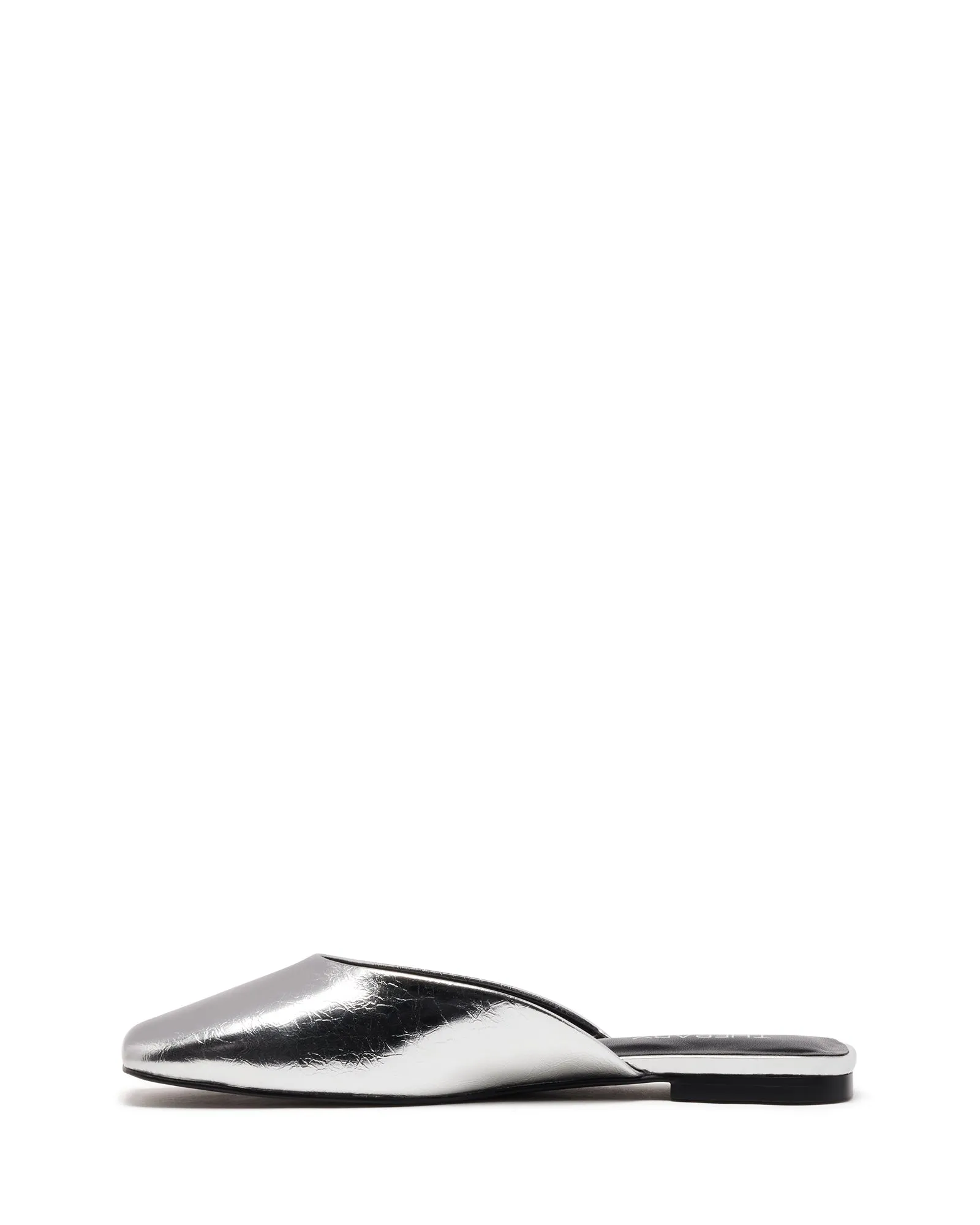 Gabbi Ballerine Argent Métallisé Froissé
