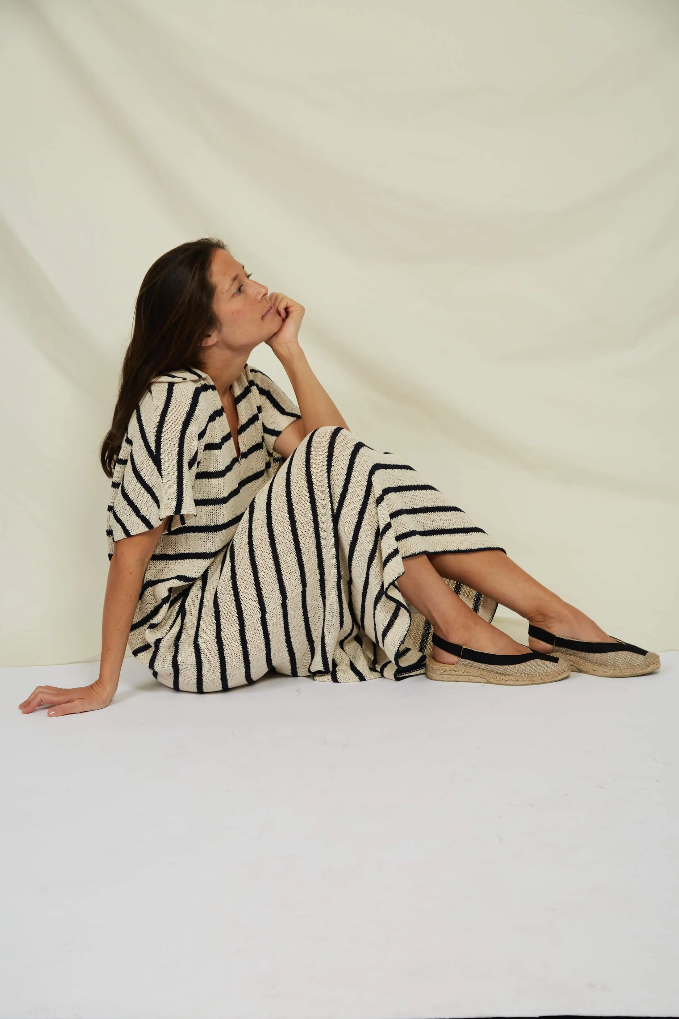 Sandales Espadrilles Vegan Garachico à Brides | Noir & Beige