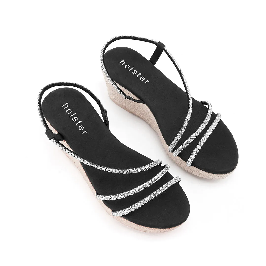 Geneva Espadrille Bundle - Noir / Beige