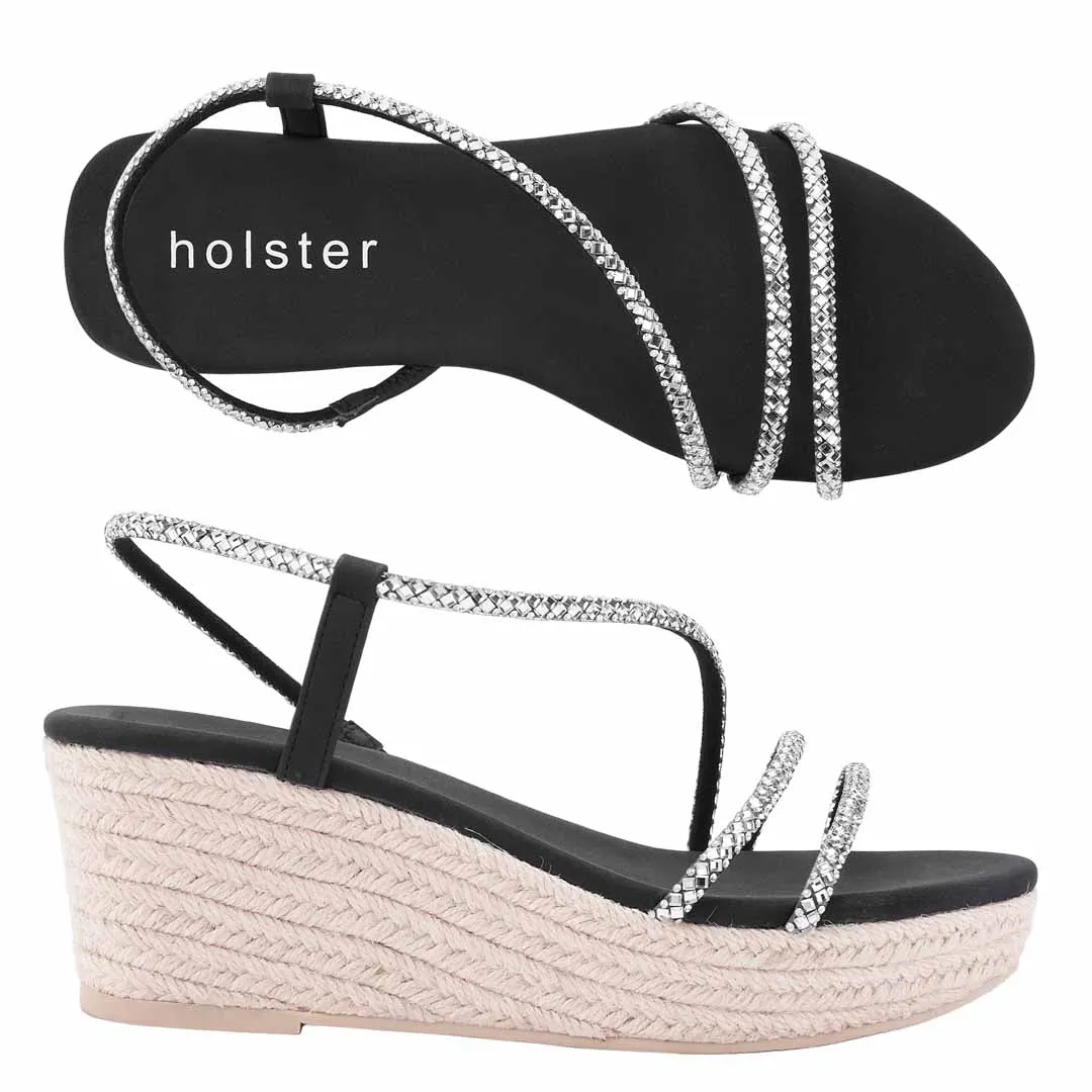 Geneva Espadrille Bundle - Noir / Beige