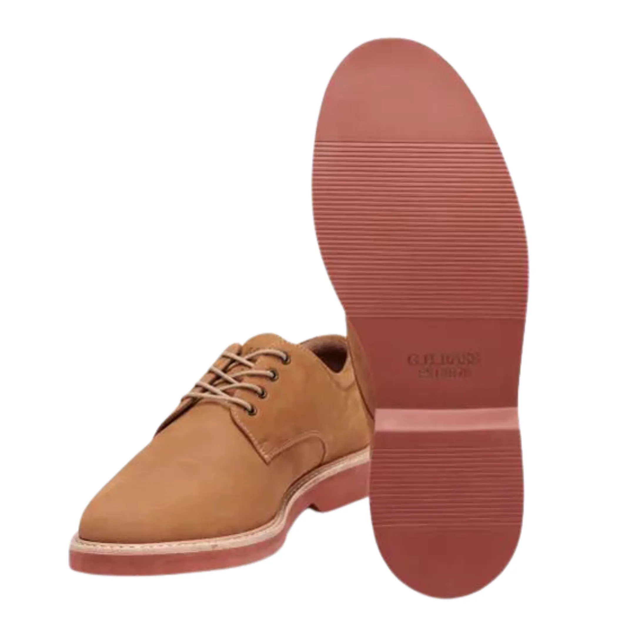 G.H. Bass Derby Pasadena pour Homme - Buc Beige