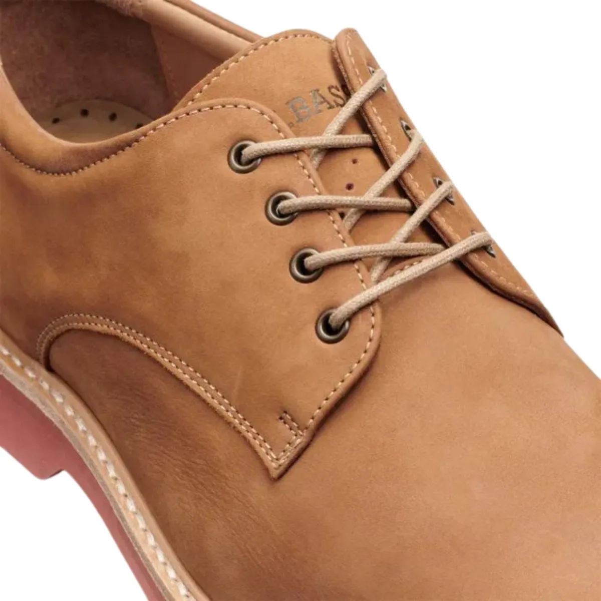 G.H. Bass Derby Pasadena pour Homme - Buc Beige