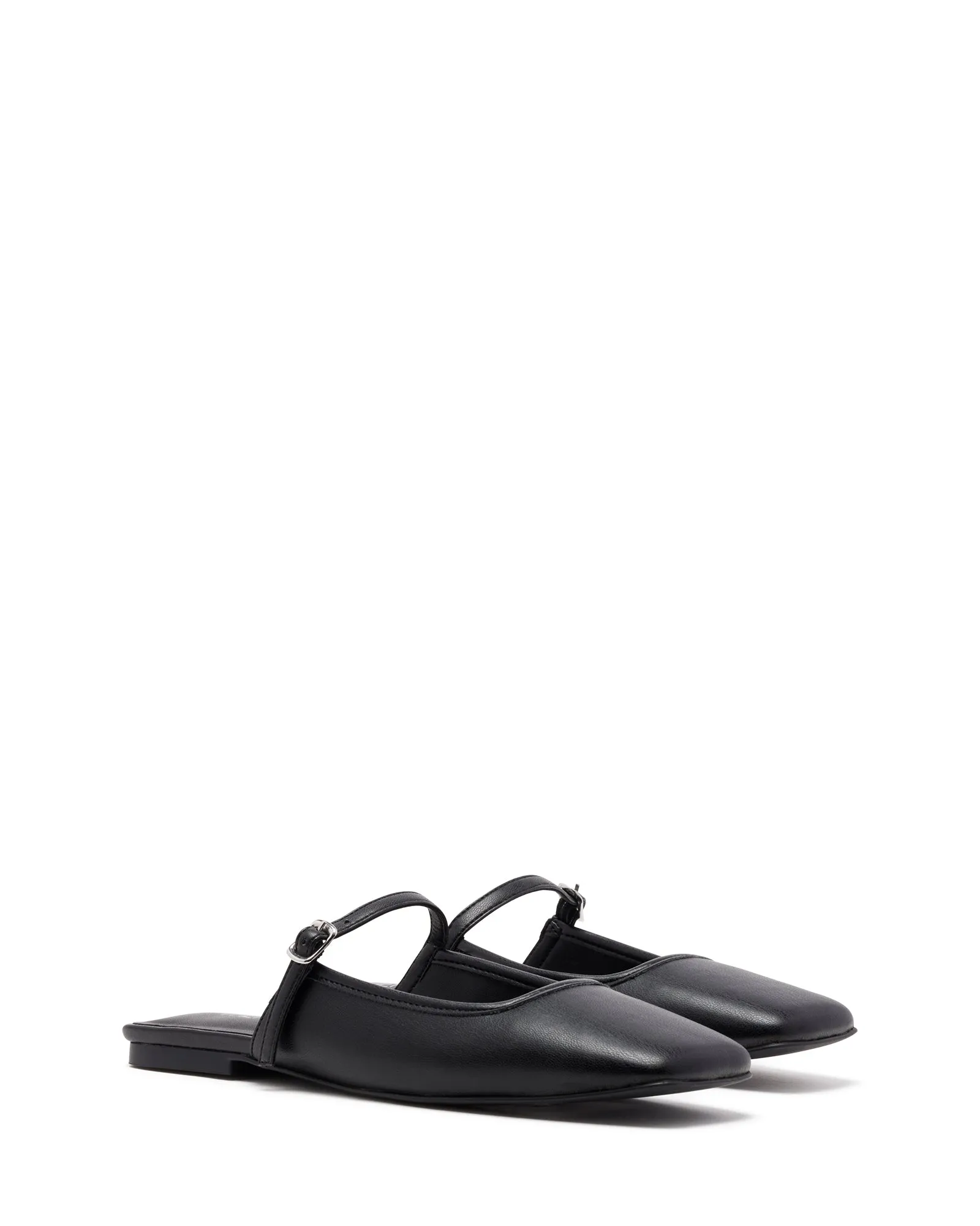 Gianna Ballerine Noir Lisse