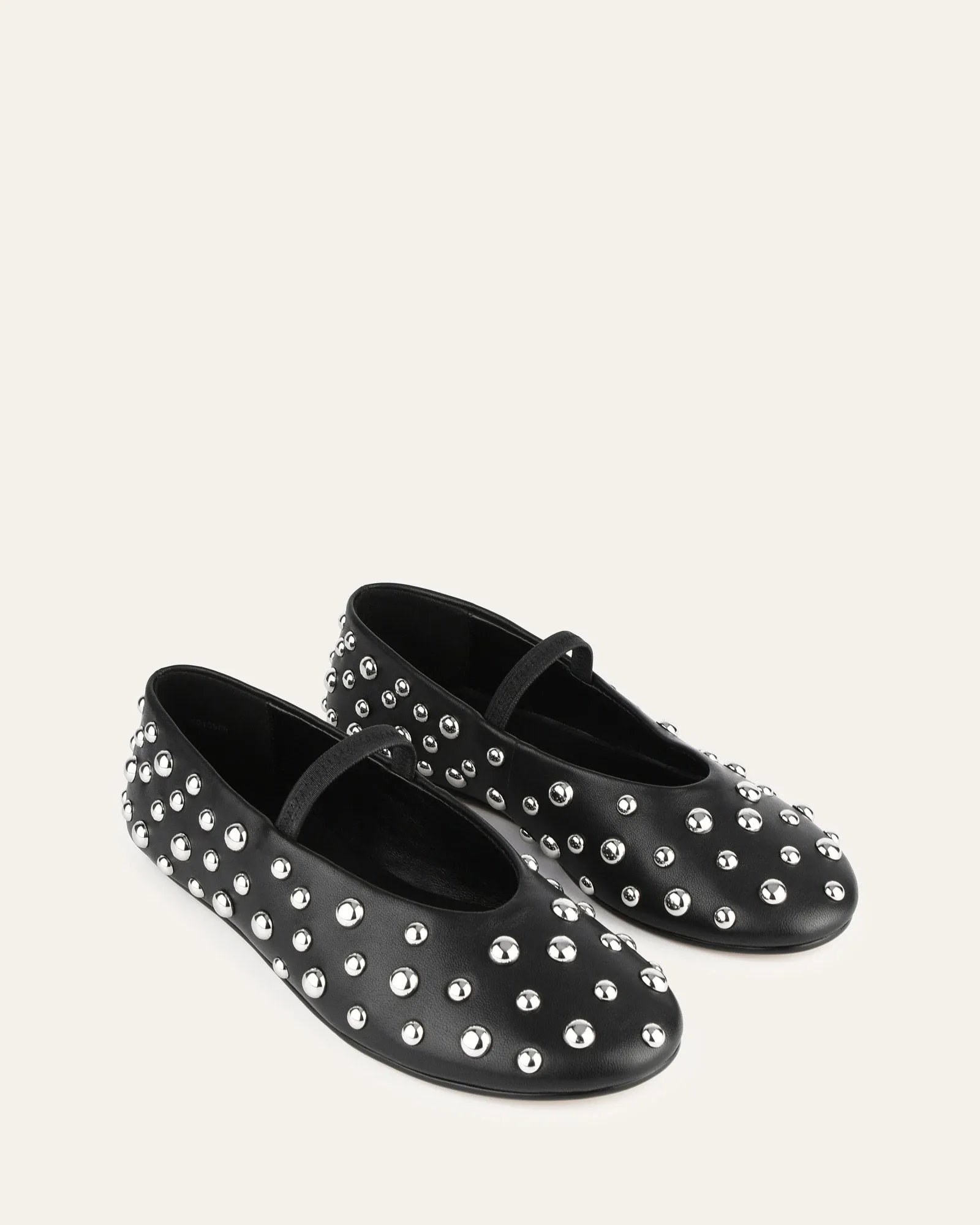 GOLDIE BALLERINES DÉCONTRACTÉES EN CUIR NOIR