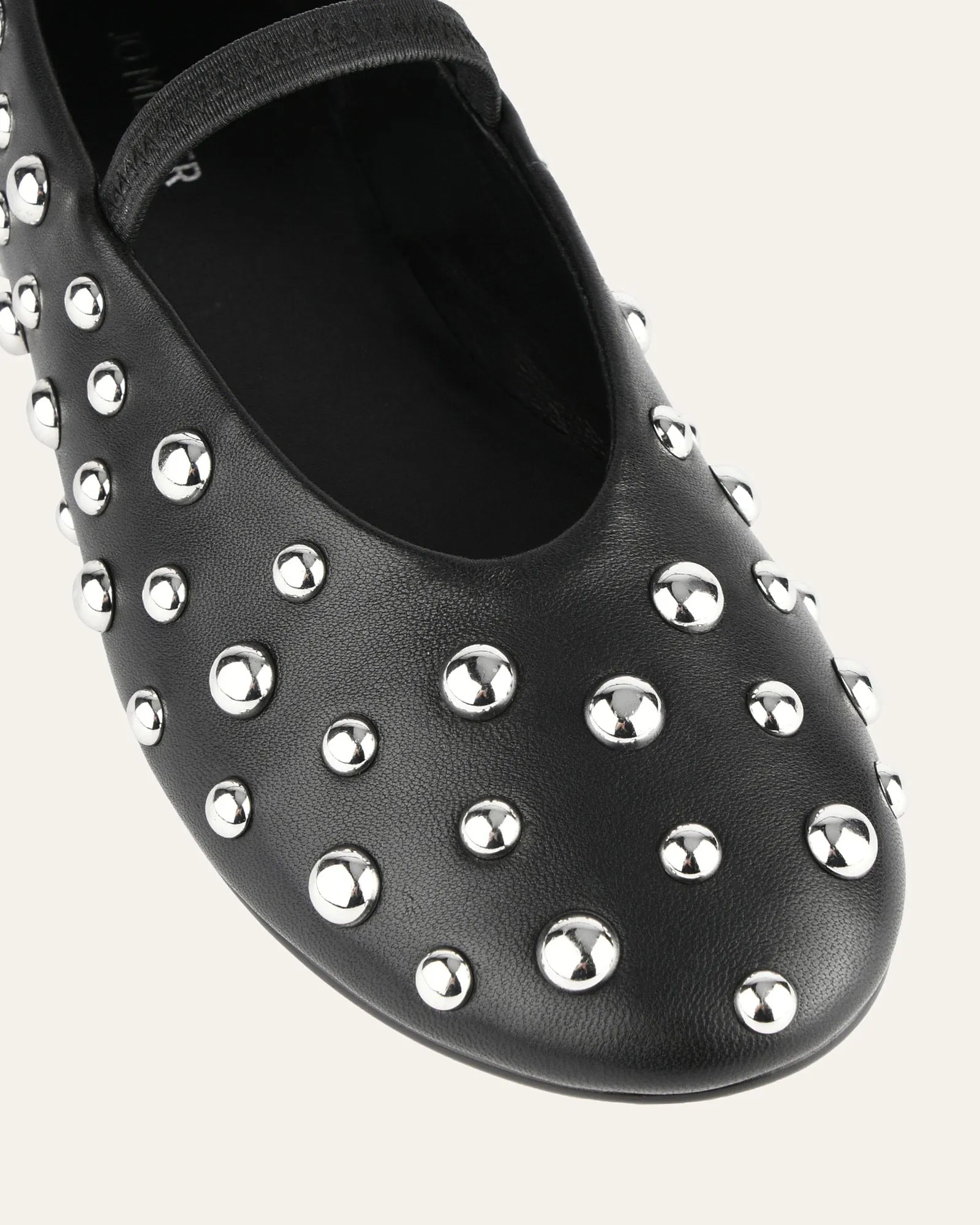 GOLDIE BALLERINES DÉCONTRACTÉES EN CUIR NOIR