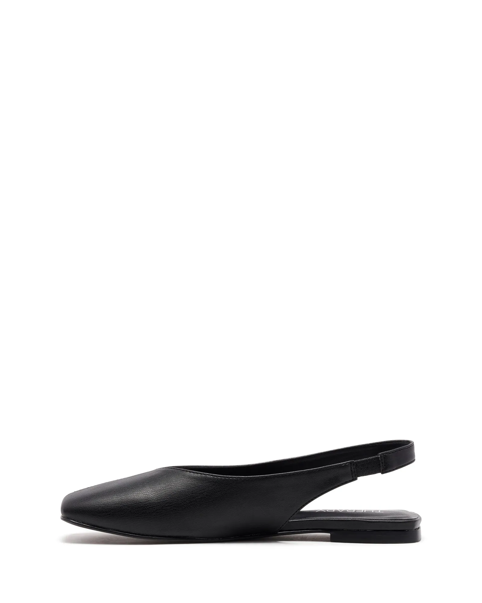 Escarpin Slingback Noir Plat