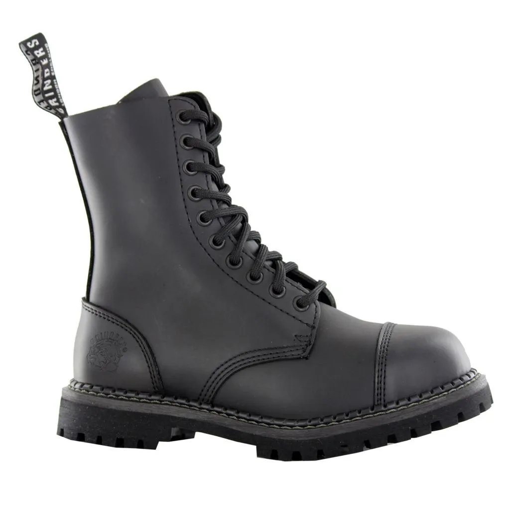 Bottes cheville unisexe à embout d'acier Grinders Stag Cs Derby Noir